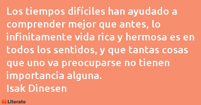 Frases de Isak Dinesen