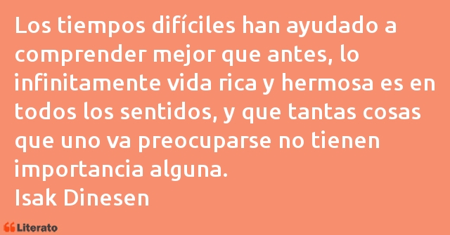 Frases de Isak Dinesen