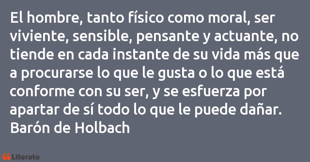 Frases de Barón de Holbach