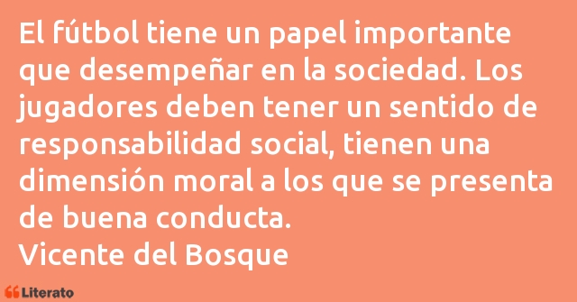 Frases de Vicente del Bosque