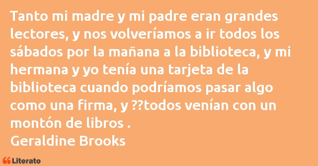 Frases de Geraldine Brooks