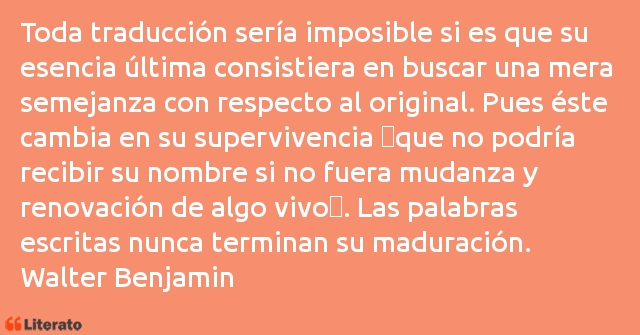 Frases de Walter Benjamin