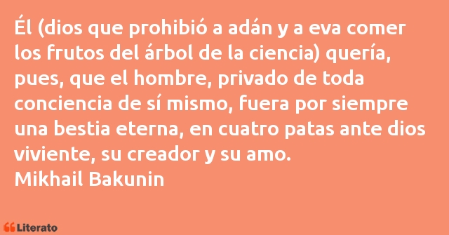 Frases de Mikhail Bakunin