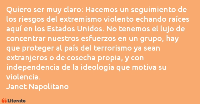 Frases de Janet Napolitano