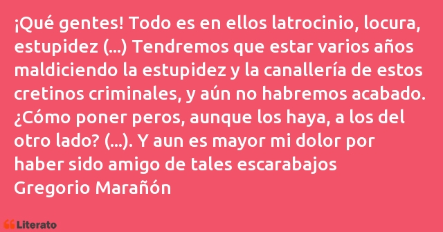 Frases de Gregorio Marañón