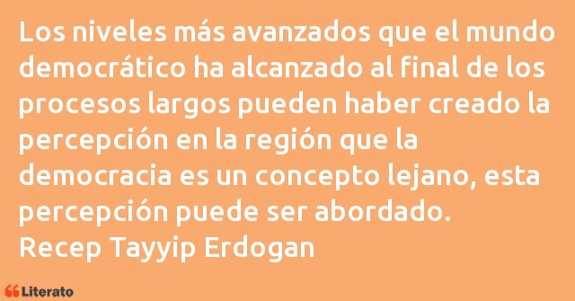 Frases de Recep Tayyip Erdogan