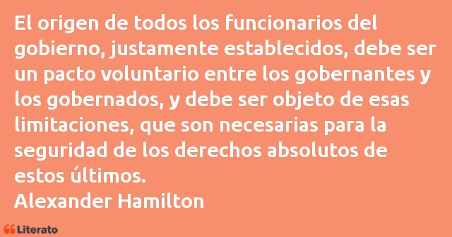 Frases de Alexander Hamilton