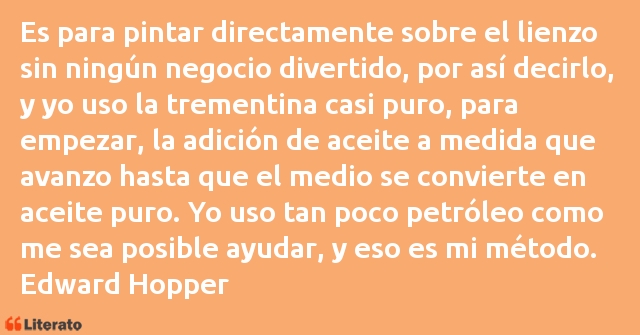 Frases de Edward Hopper