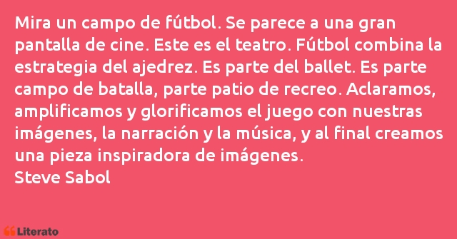 Frases de Steve Sabol