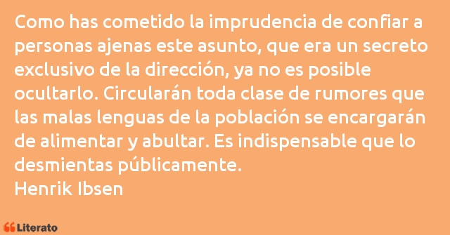 Frases de Henrik Ibsen