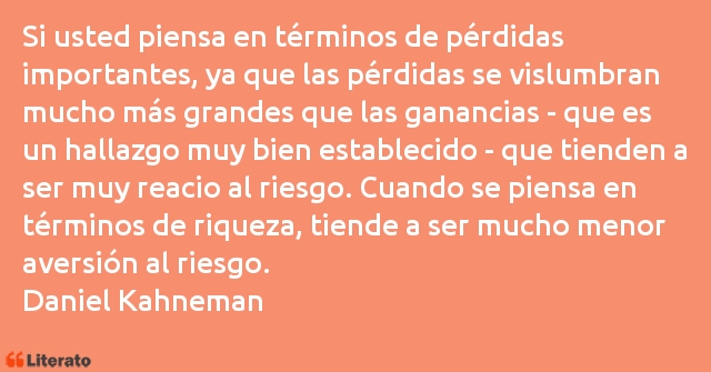 Frases de Daniel Kahneman