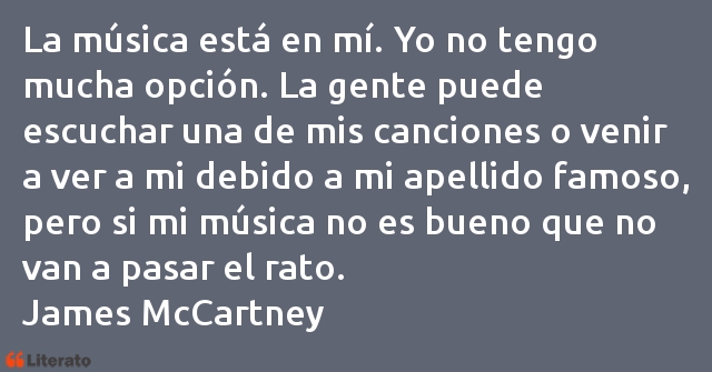 Frases de James McCartney