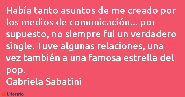 Frases de Gabriela Sabatini