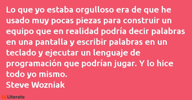 Frases de Steve Wozniak