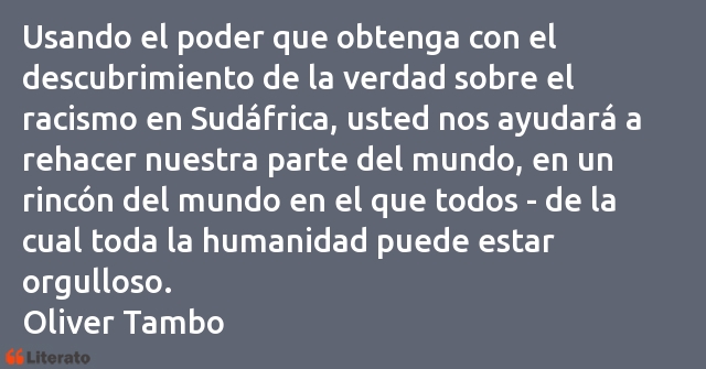 Frases de Oliver Tambo