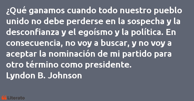 Frases de Lyndon B. Johnson