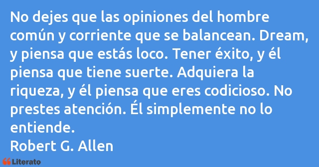 Frases de Robert G. Allen