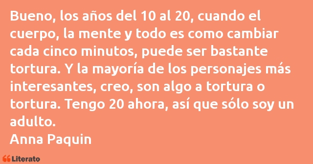 Frases de Anna Paquin