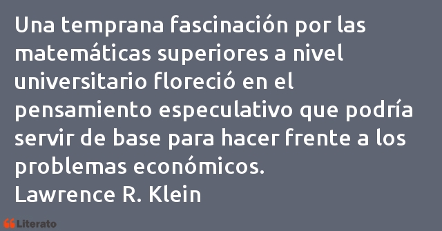 Frases de Lawrence R. Klein