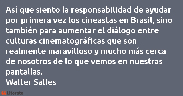 Frases de Walter Salles