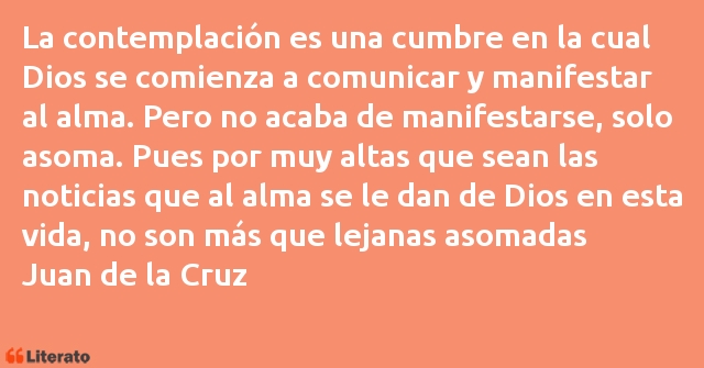 Frases de Juan de la Cruz