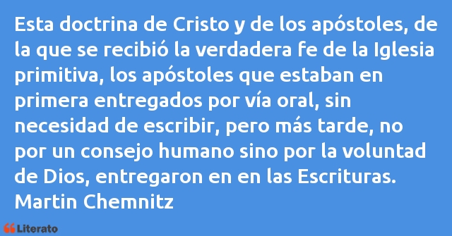 Frases de Martin Chemnitz