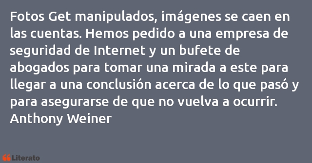 Frases de Anthony Weiner