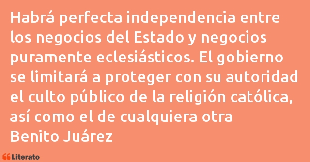 Frases de Benito Juárez