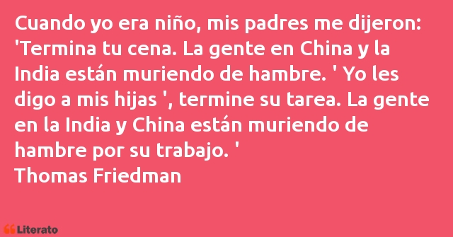 Frases de Thomas Friedman