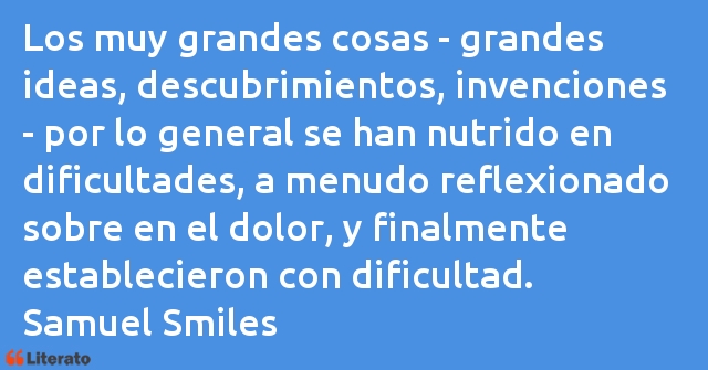 Frases de Samuel Smiles