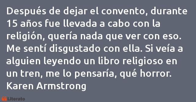 Frases de Karen Armstrong