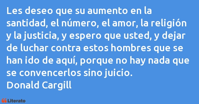 Frases de Donald Cargill