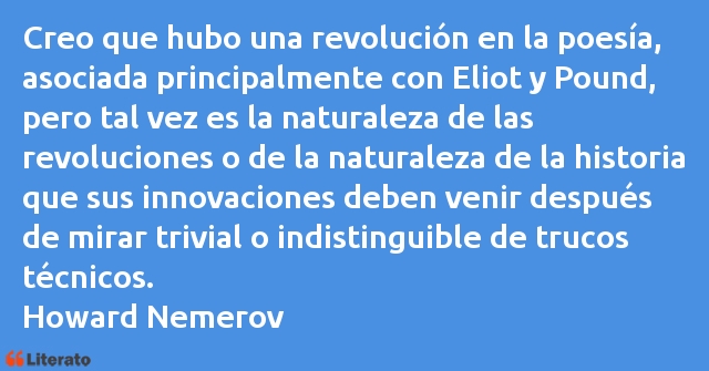 Frases de Howard Nemerov