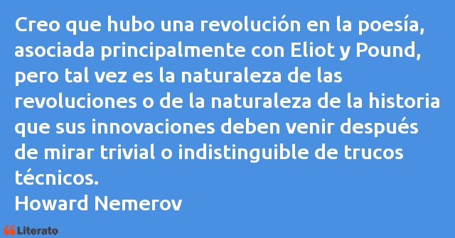 Frases de Howard Nemerov