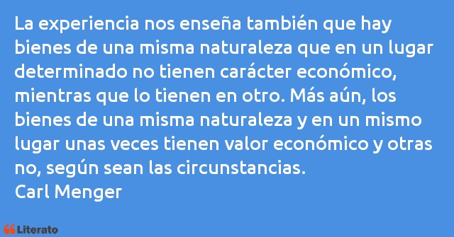 Frases de Carl Menger