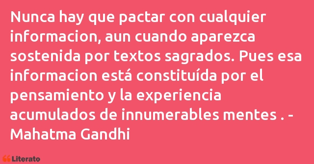 Frases de Mahatma Gandhi