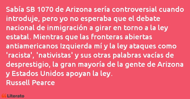 Frases de Russell Pearce