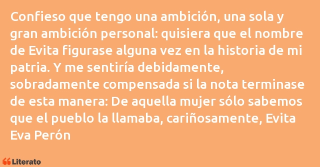 Frases de Eva Perón