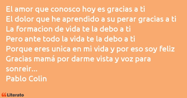 Frases de Pablo Colin