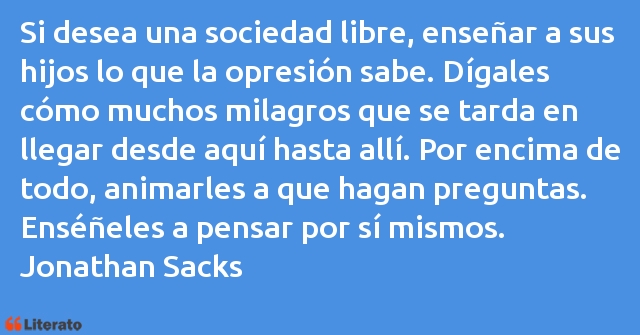 Frases de Jonathan Sacks