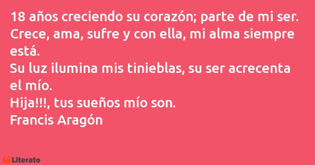 Frases de Francis Aragón