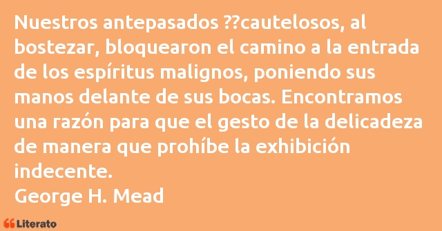 Frases de George H. Mead