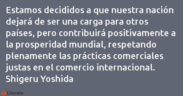 Frases de Shigeru Yoshida