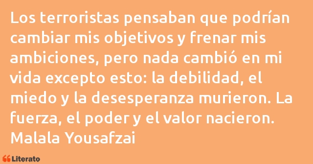 Frases de Malala Yousafzai