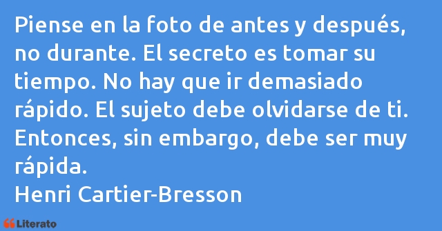 Frases de Henri Cartier-Bresson