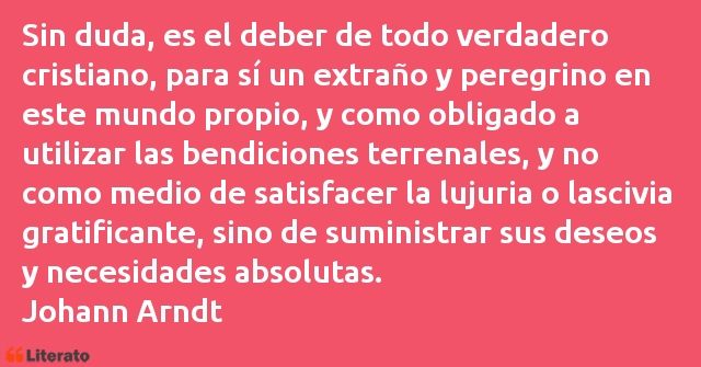 Frases de Johann Arndt