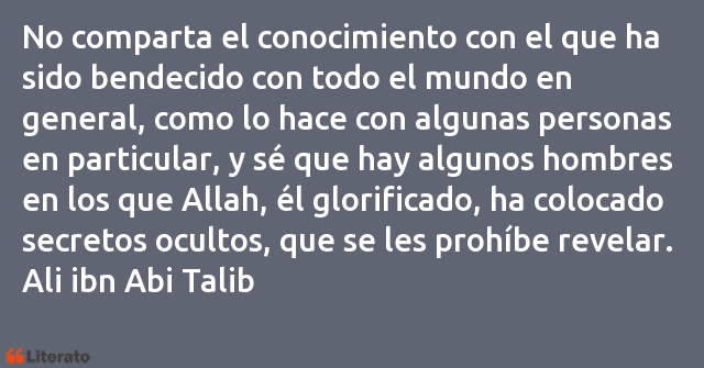 Frases de Ali ibn Abi Talib