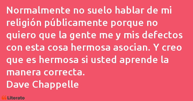 Frases de Dave Chappelle