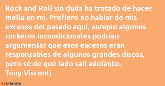 Frases de Tony Visconti