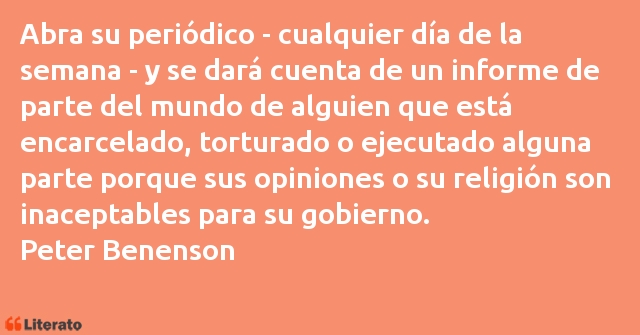 Frases de Peter Benenson